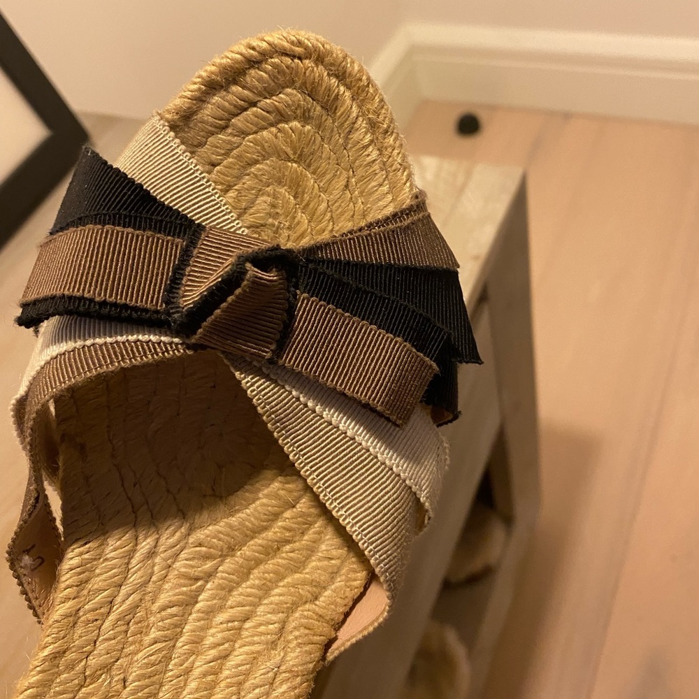 Ferragamo espadrilles - black brown white